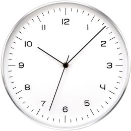 Timekeeper 668025 Silver Fine Line Clock