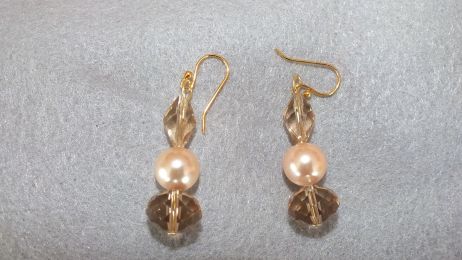 Crystals and Pearls Earrings