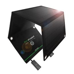 15-Watt Portable Folding Solar Panel Battery Charger for Phones Tables USB