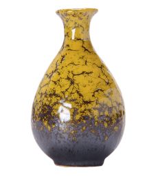 Ceramic Vases, Flower Home Decoration Ornaments,as a Gift (Color: Yellow)